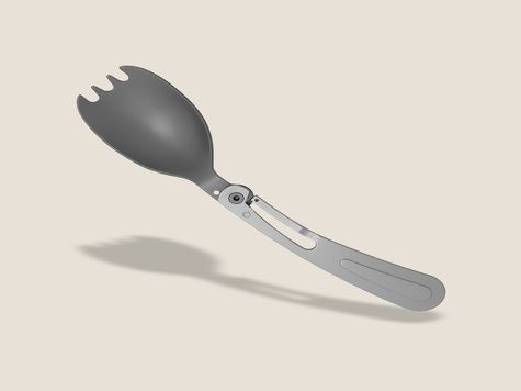 Spork Deejo 39g, Titanio