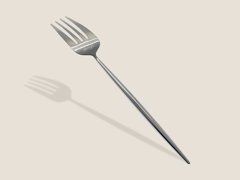 Set of 2 Deejo Forks, Mirror finish