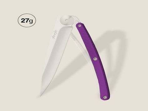 Handle in purple aluminum, for Deejo 27GR