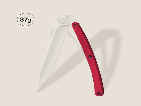 Handle in red aluminum, for Deejo 37GR