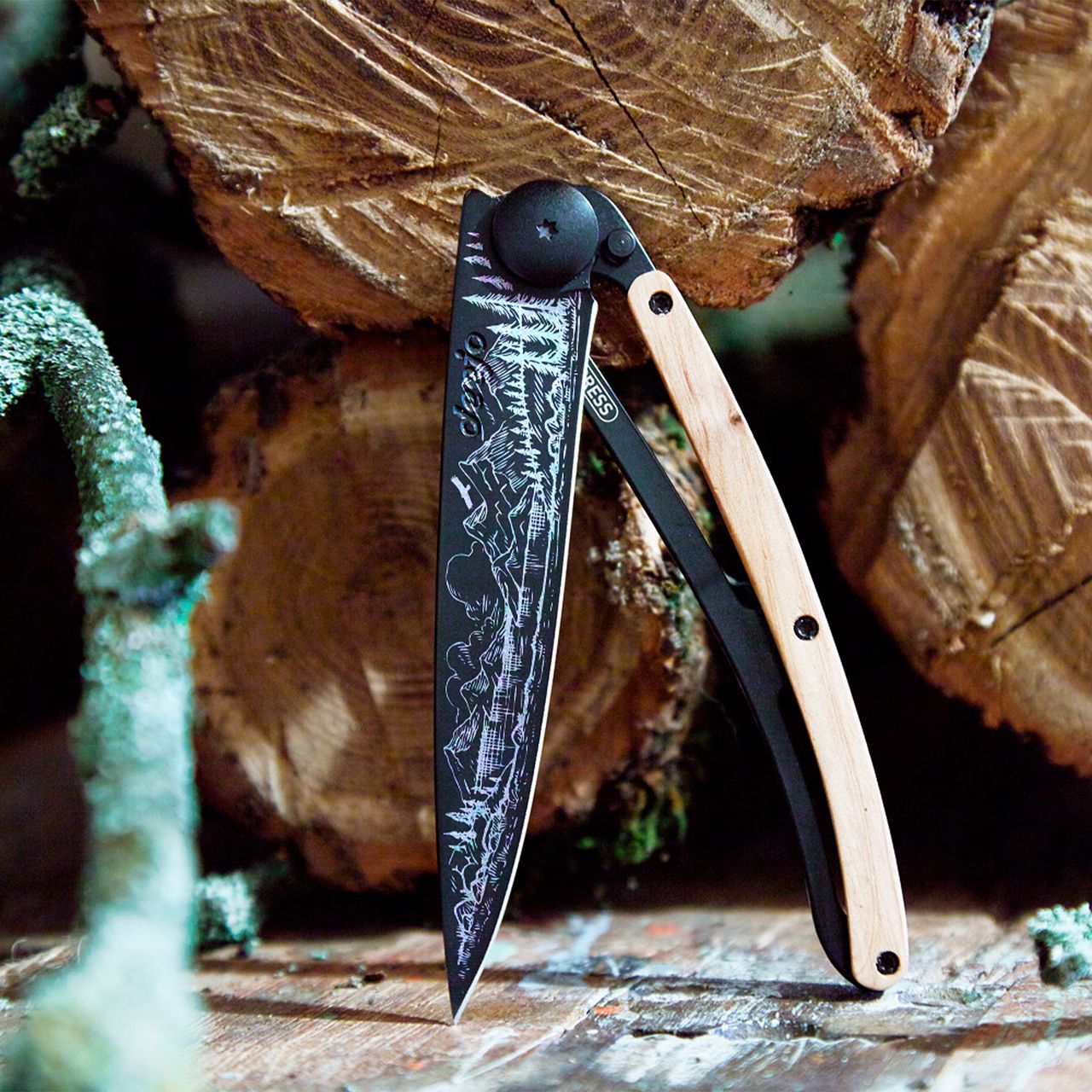 Deejo 37g, Juniper wood / Mountain - 37 GR (Standard) - POCKET KNIVES