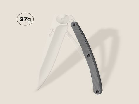 Handle in dark grey aluminum, for Deejo 27GR